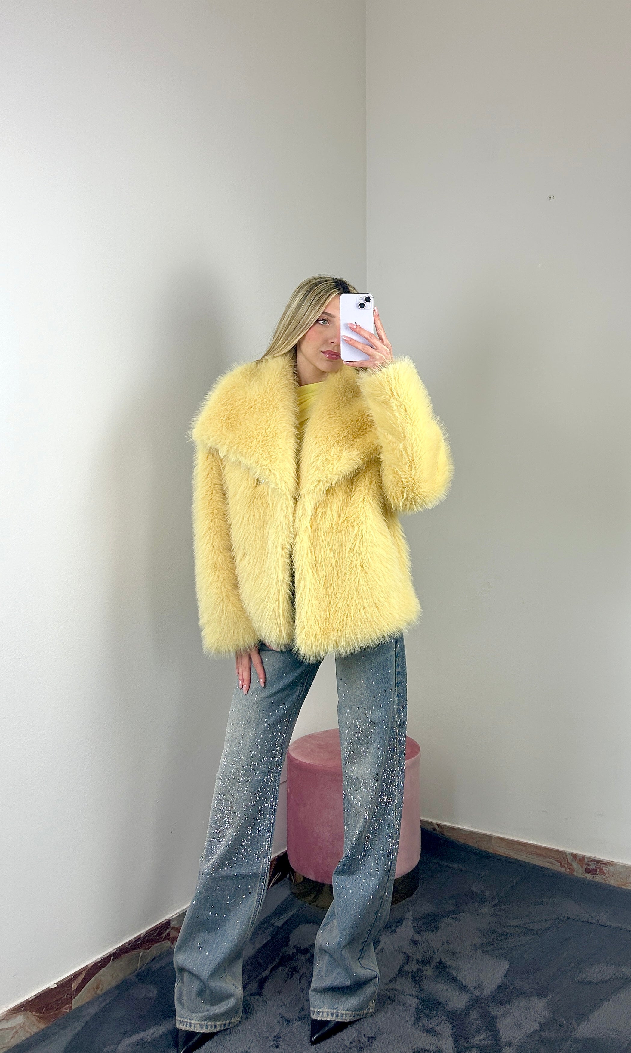 Pelliccia Noelle Gialla