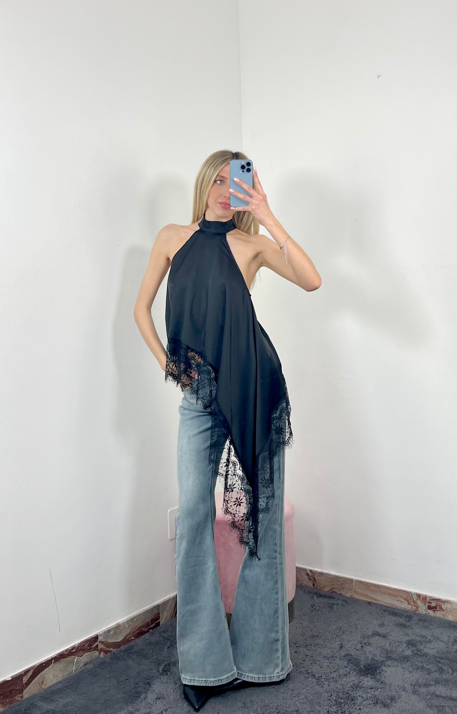 Maglia Lace Halter