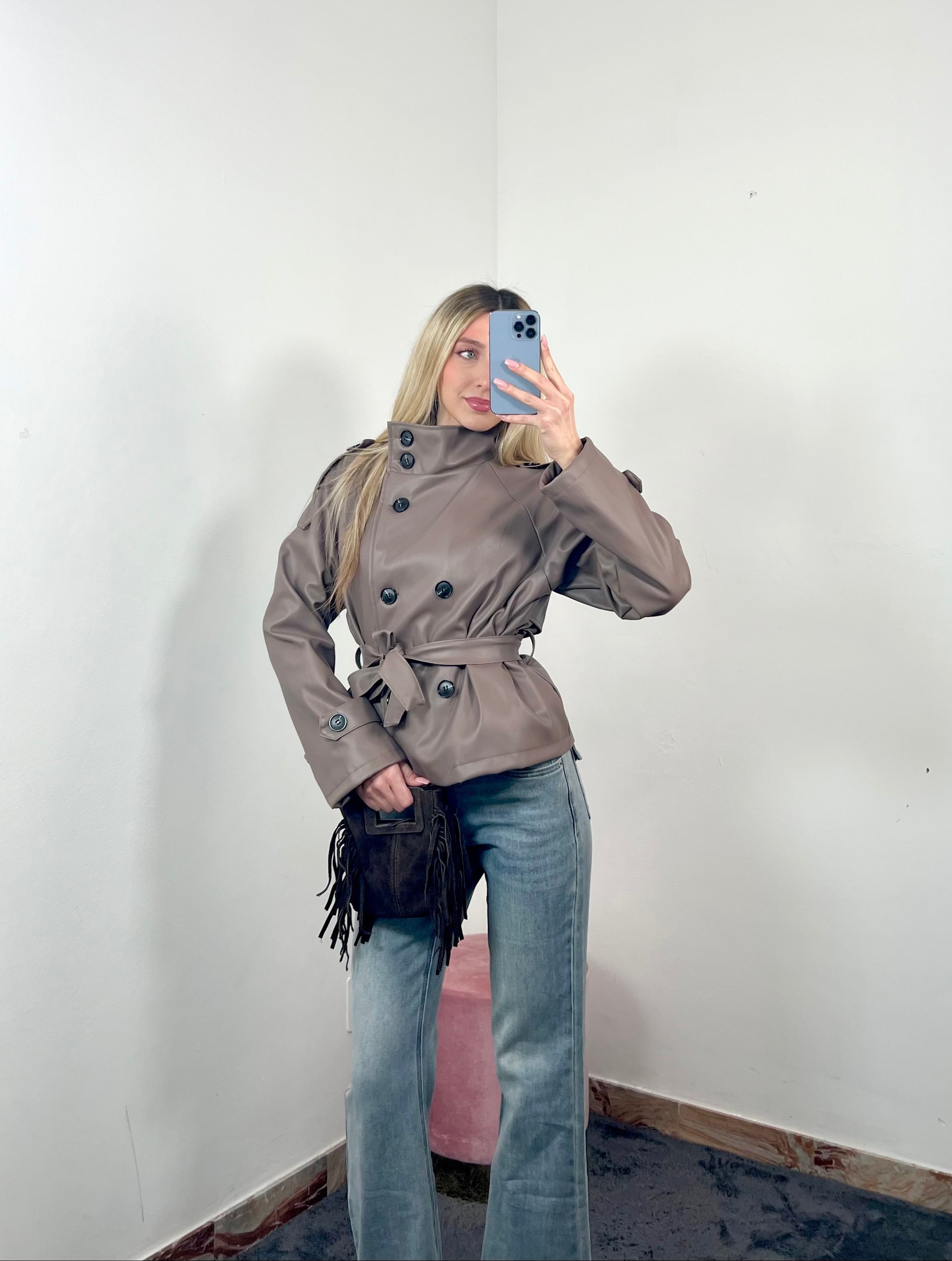 Trench Cleo Ecopelle