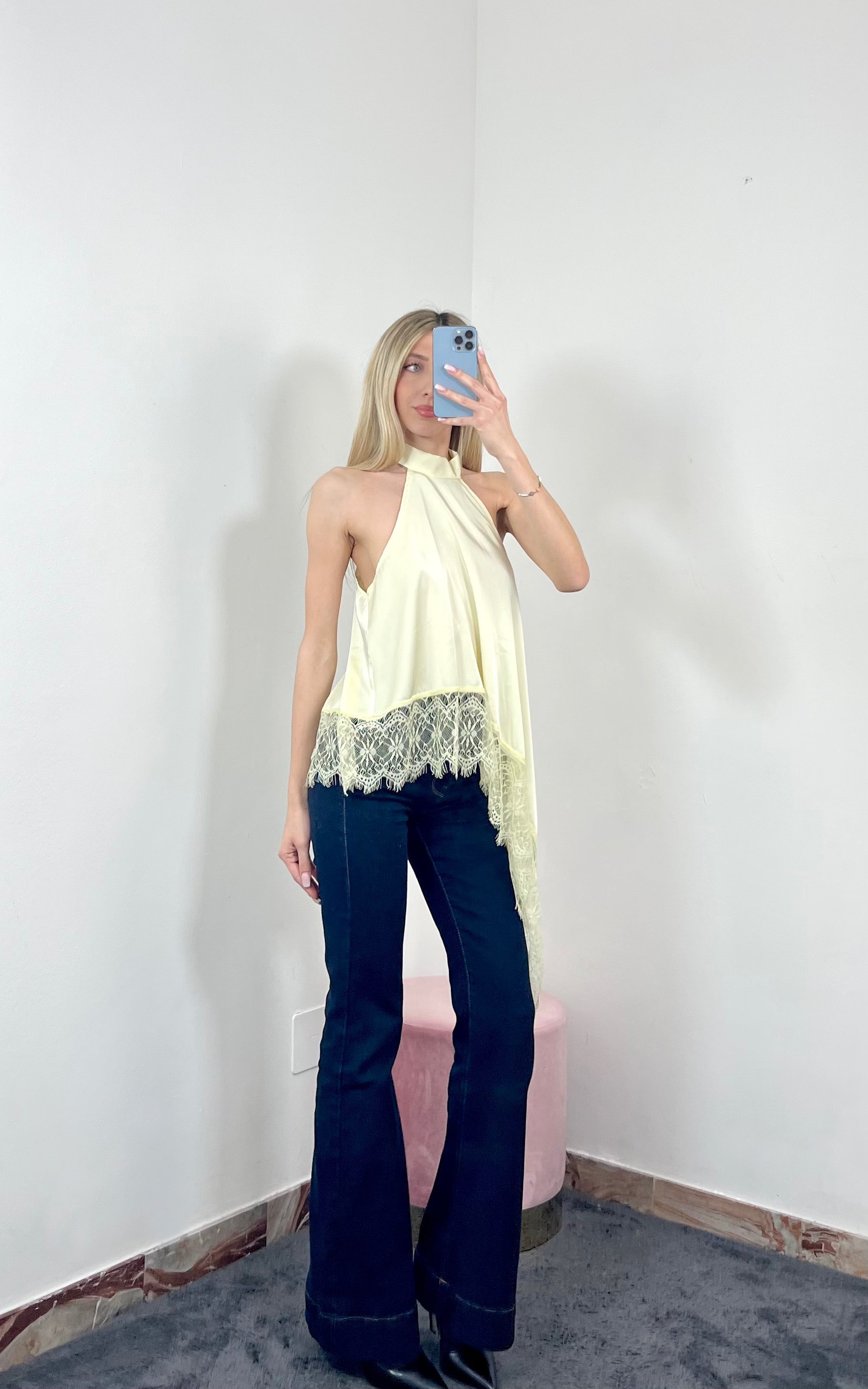 Maglia Lace Halter
