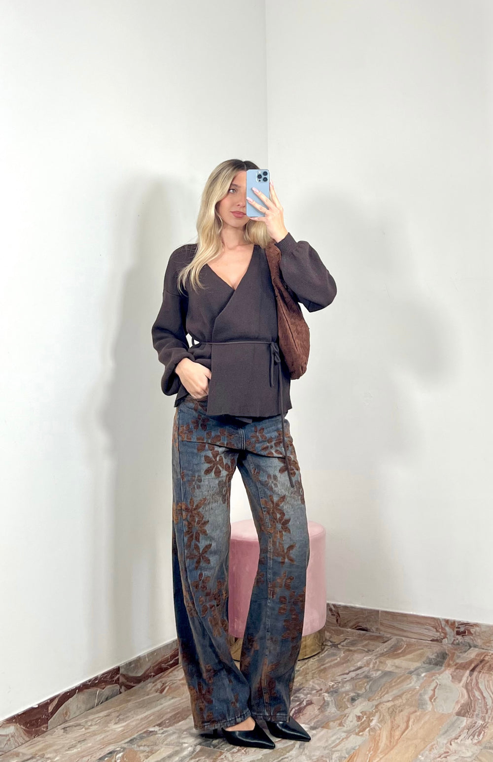Jeans Flower Velvet