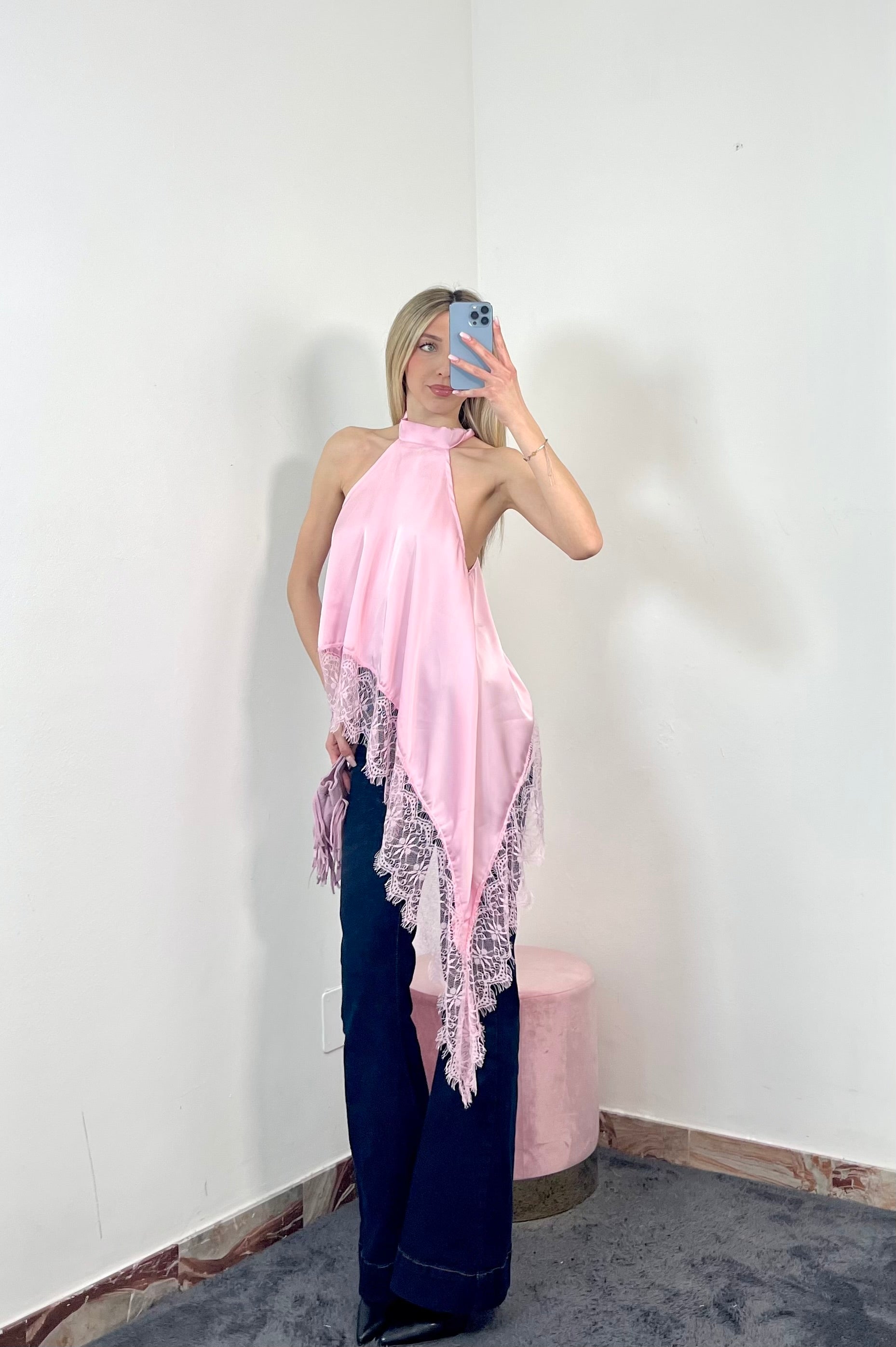 Maglia Lace Halter