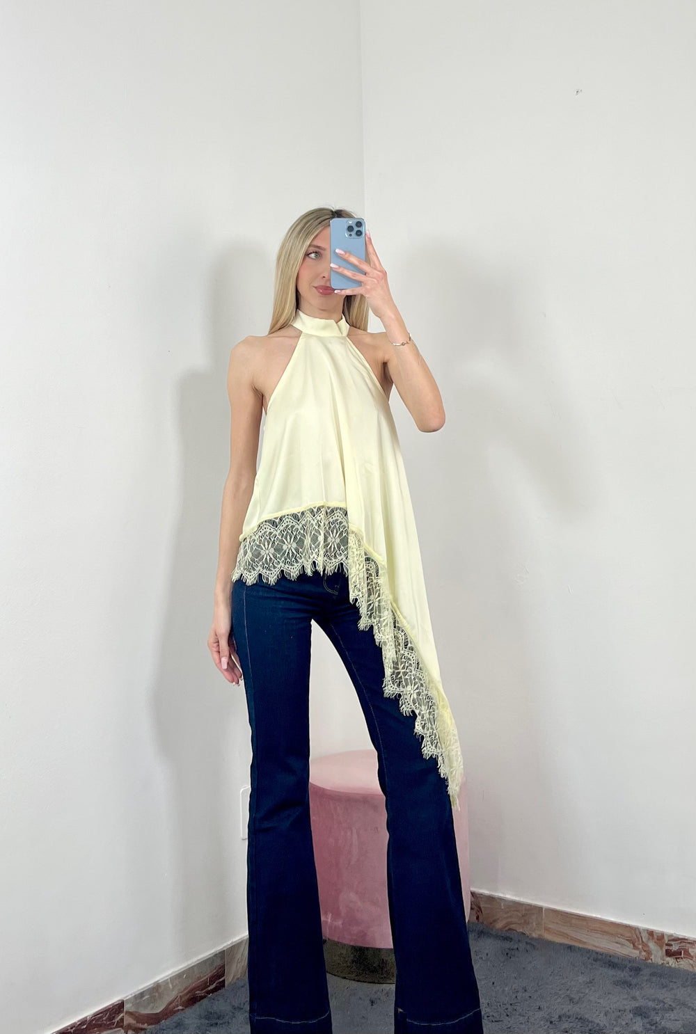 Maglia Lace Halter