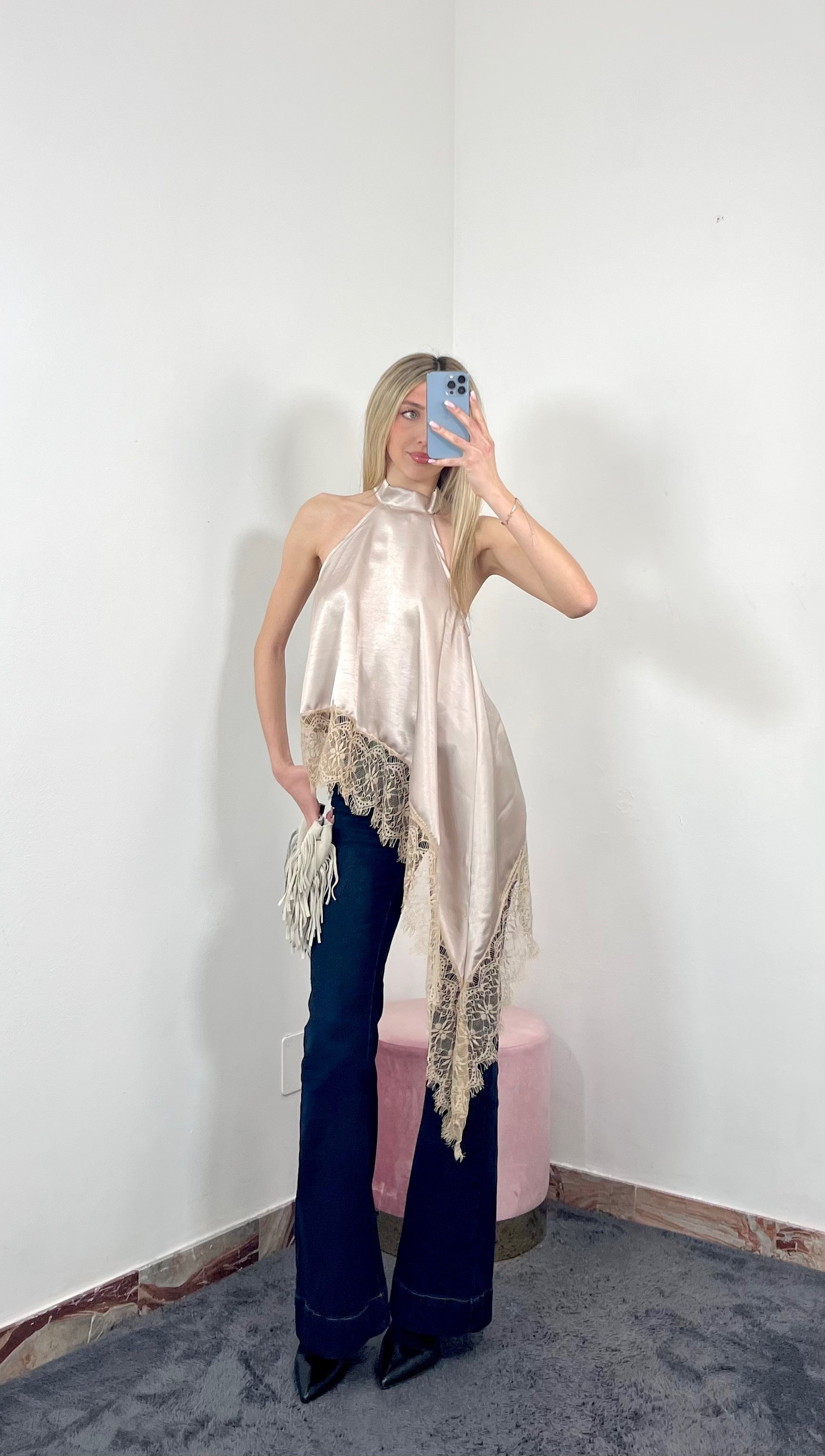Maglia Lace Halter