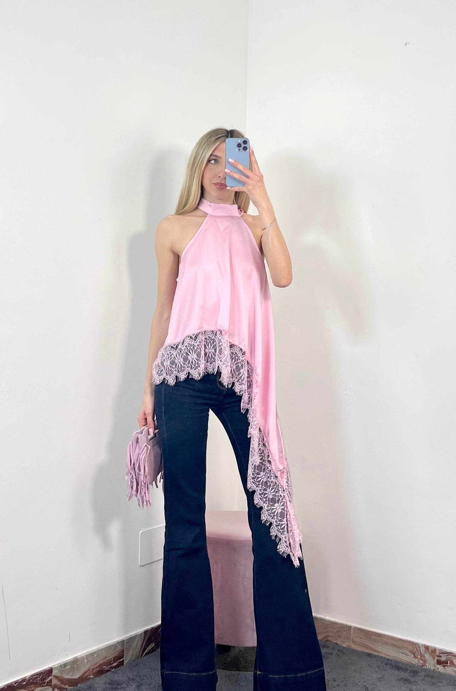 Maglia Lace Halter