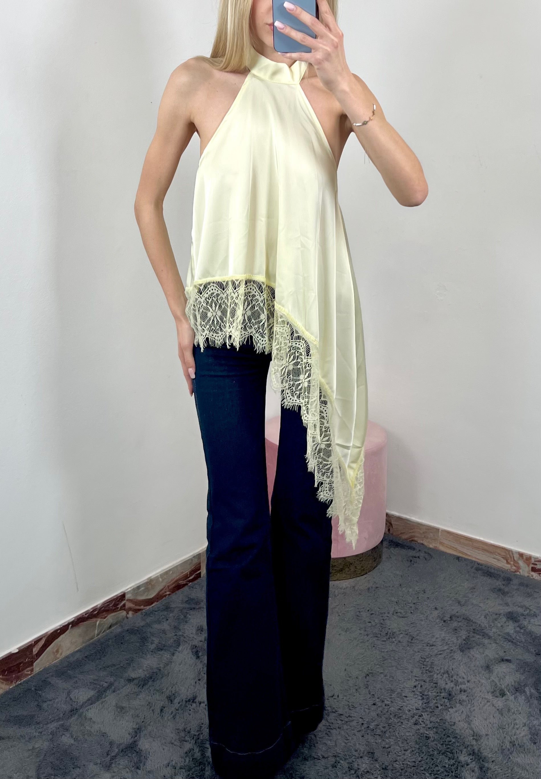 Maglia Lace Halter