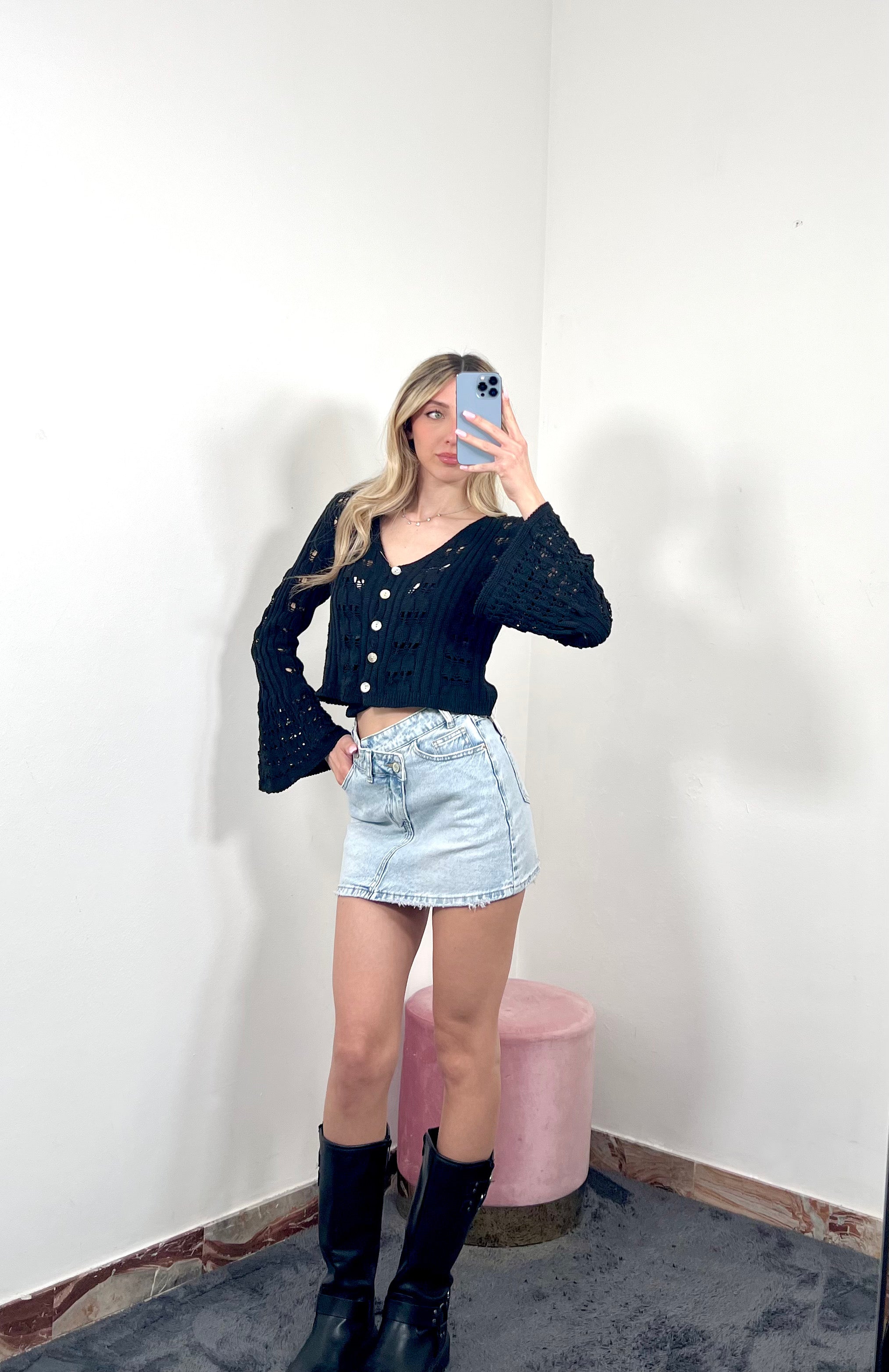 Cardigan Celia Crop