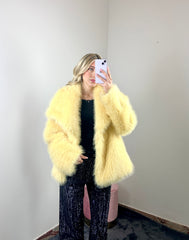 Pelliccia Noelle Gialla