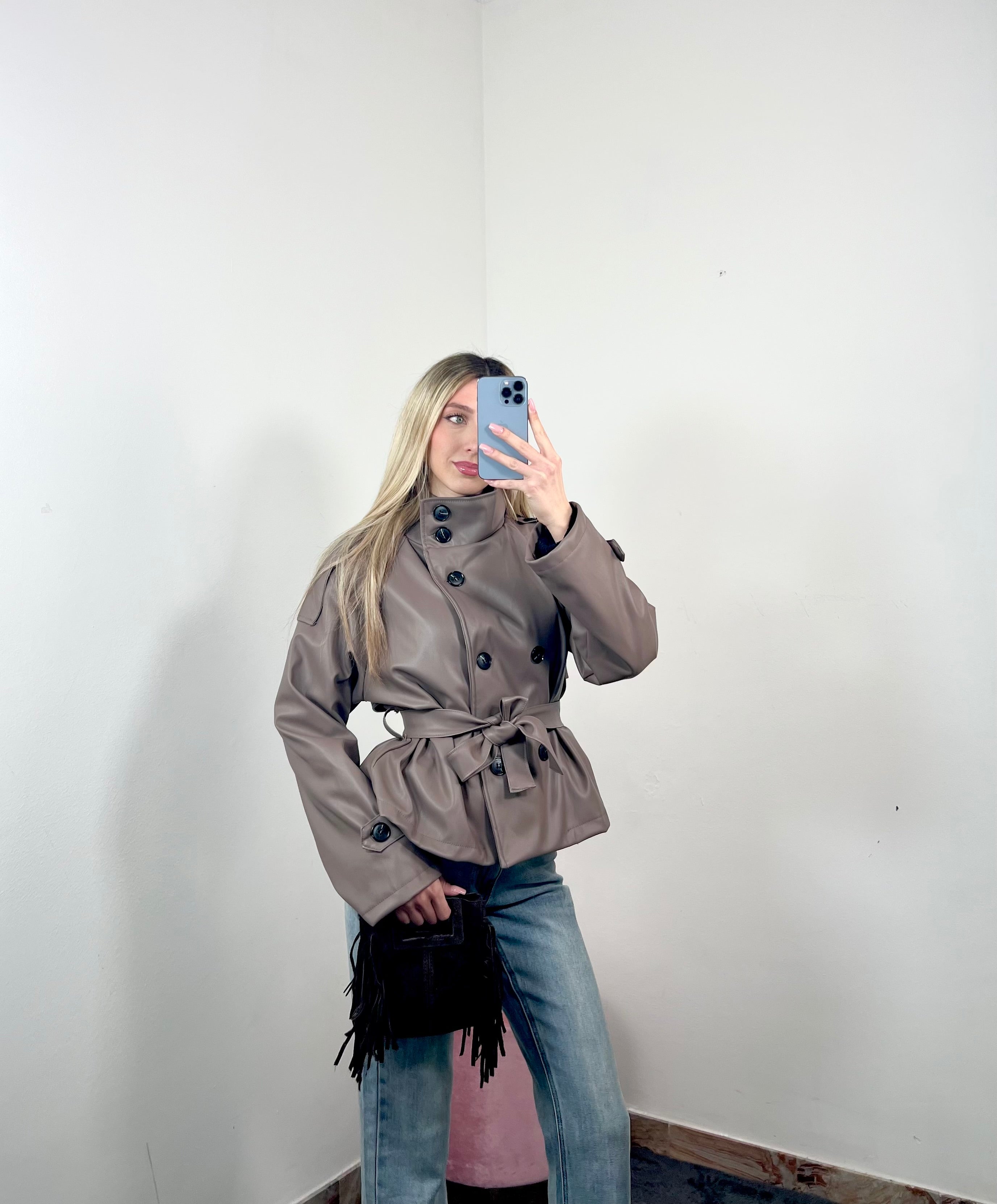 Trench Cleo Ecopelle