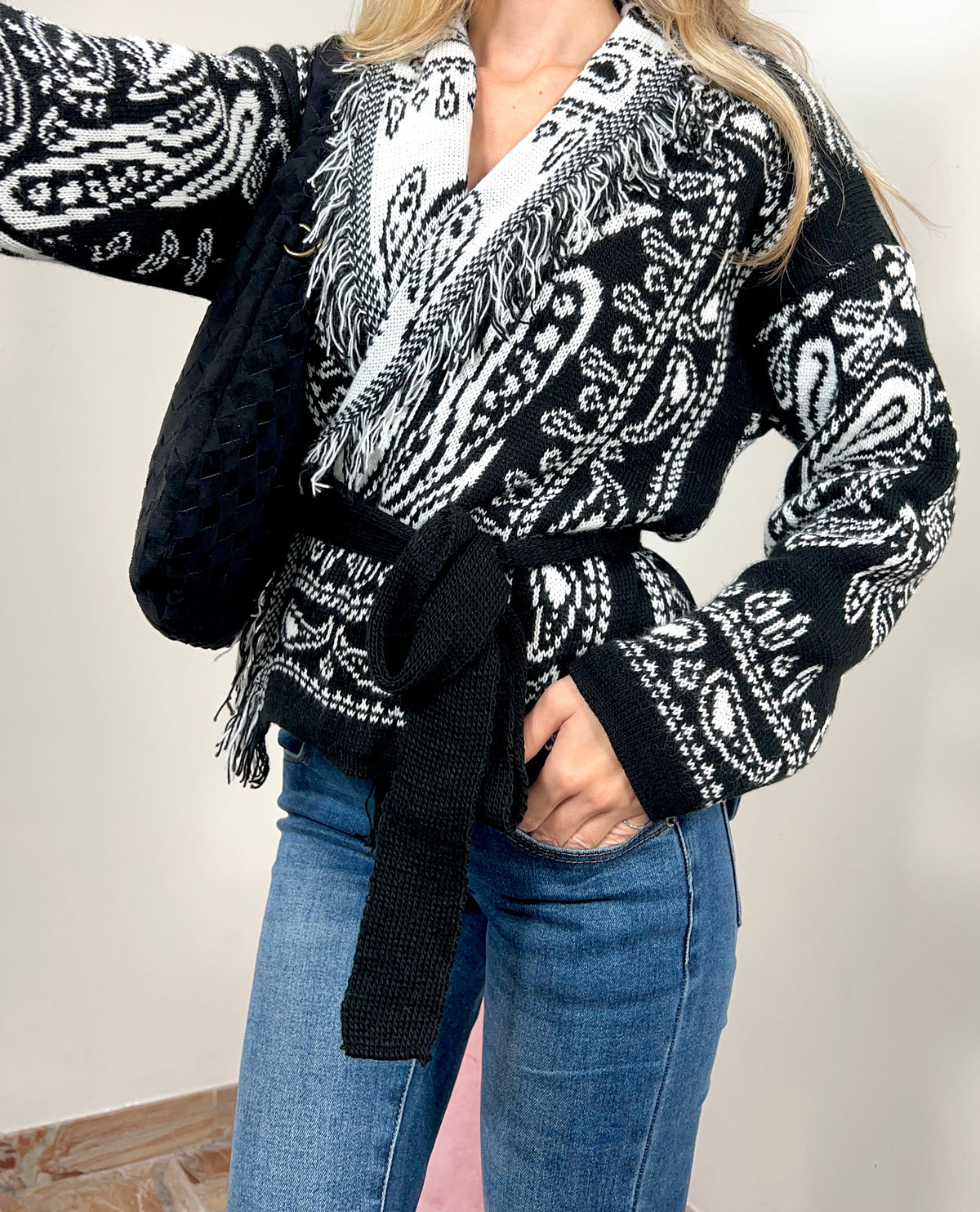 Cardigan Icy Crop
