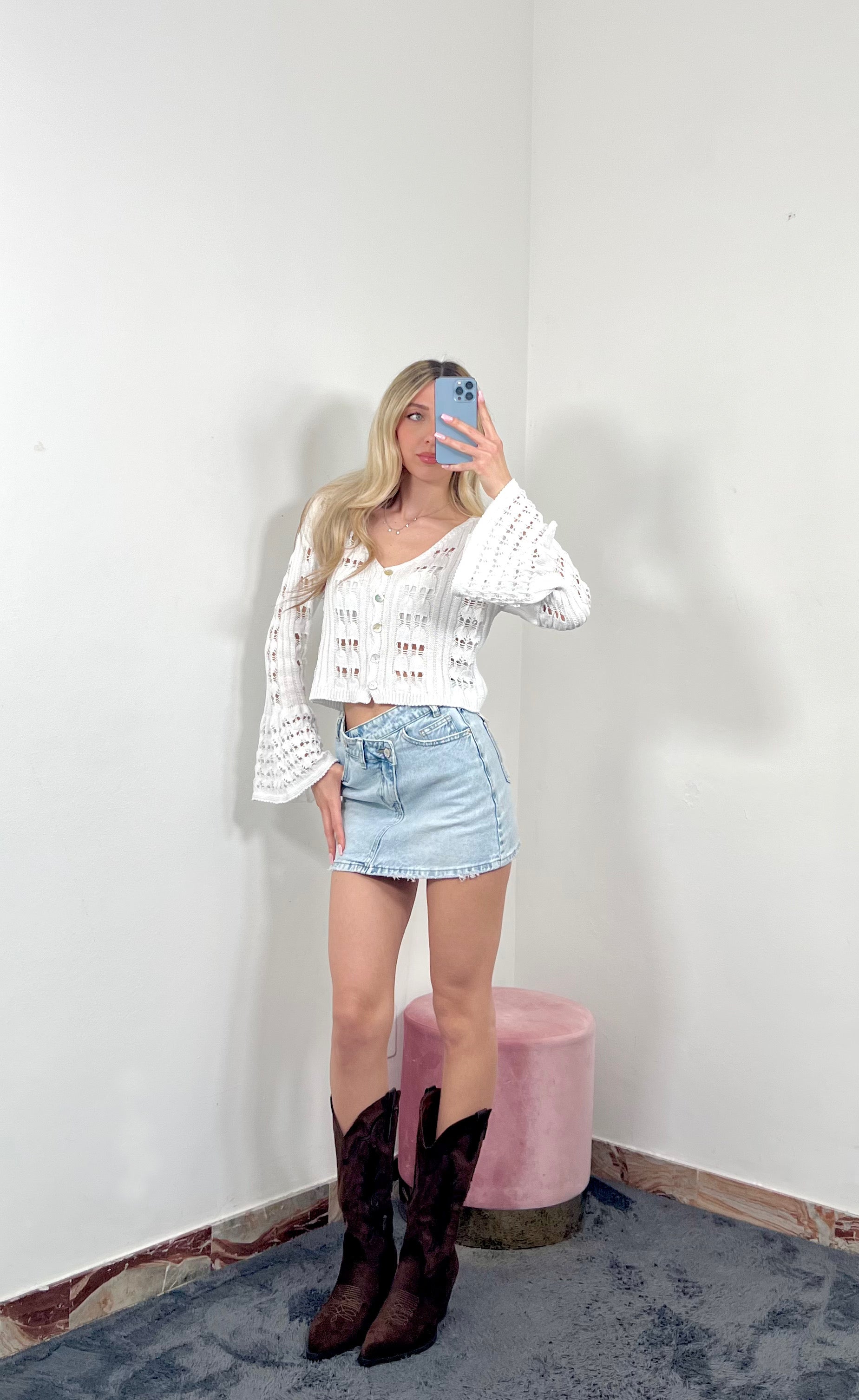 Cardigan Celia Crop
