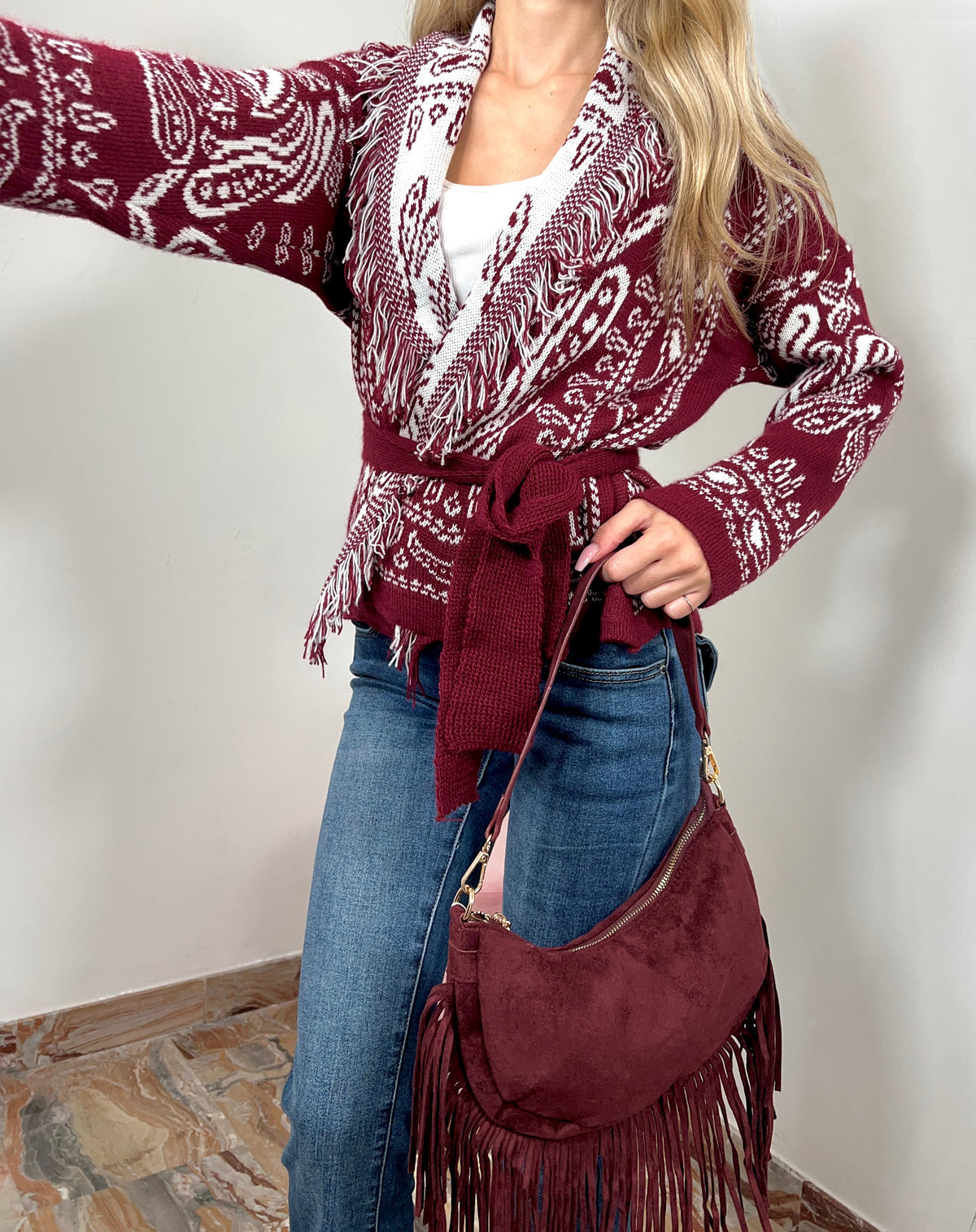 Cardigan Icy Crop