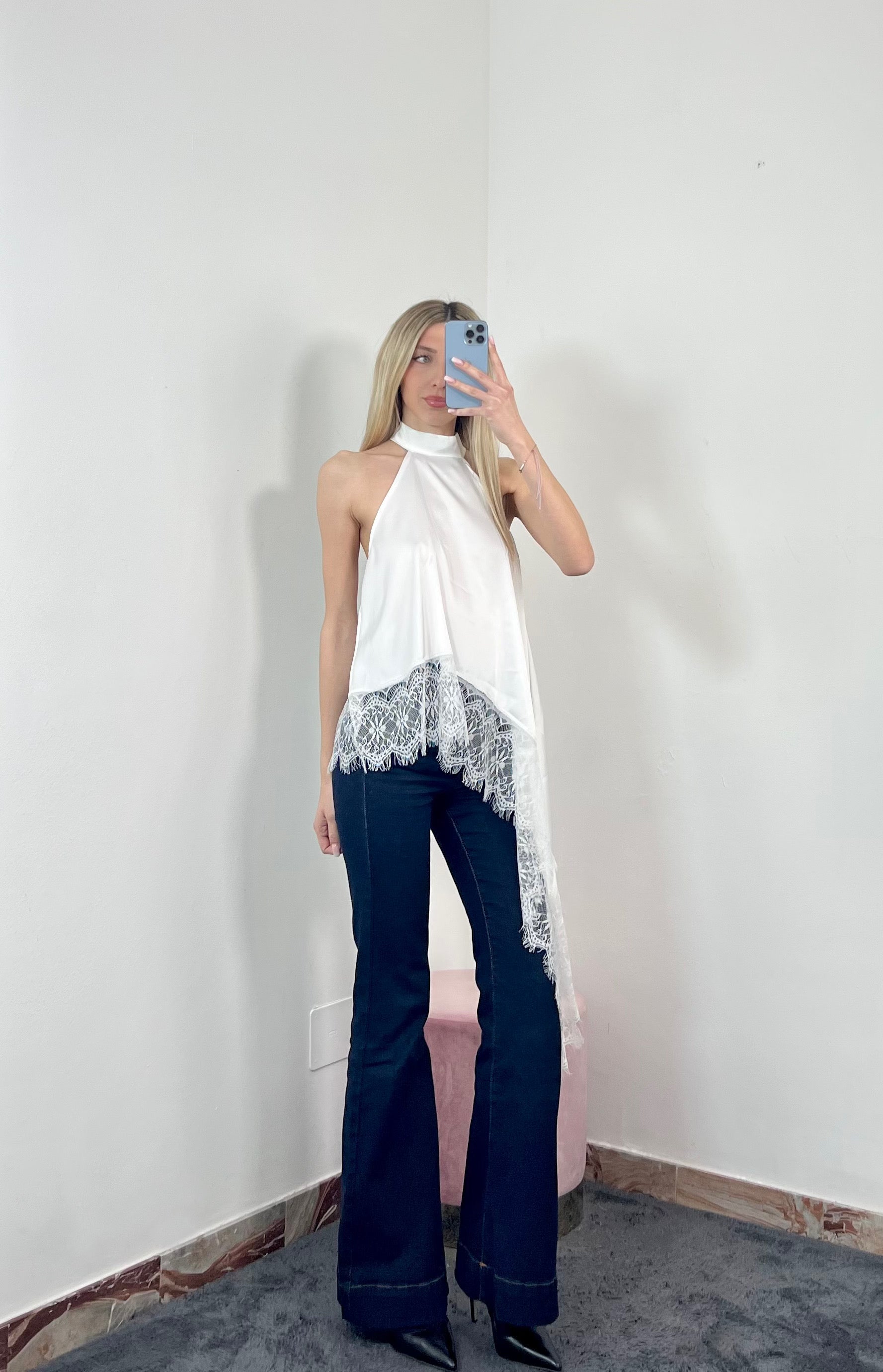 Maglia Lace Halter