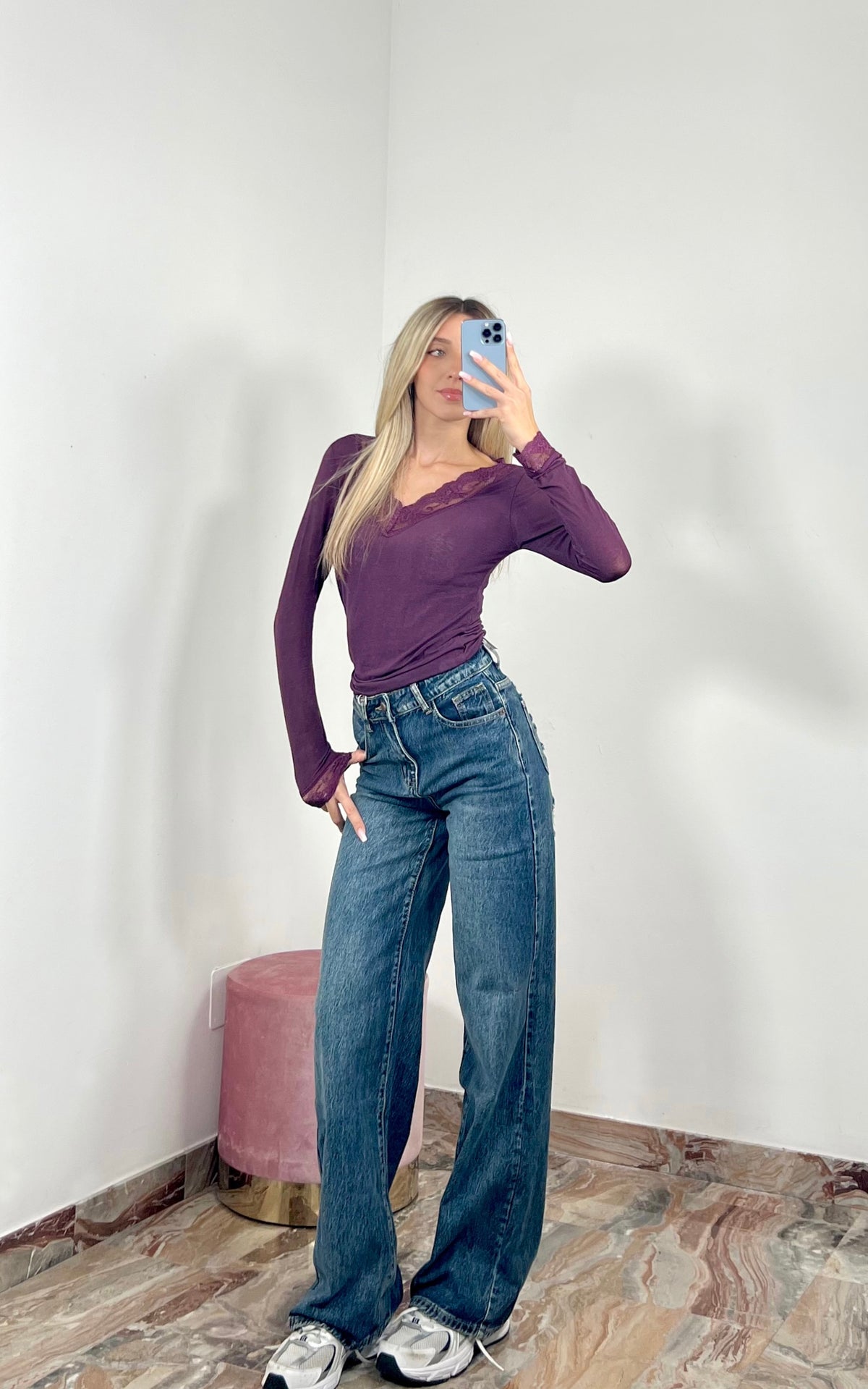 Jeans Pocket Burgundy