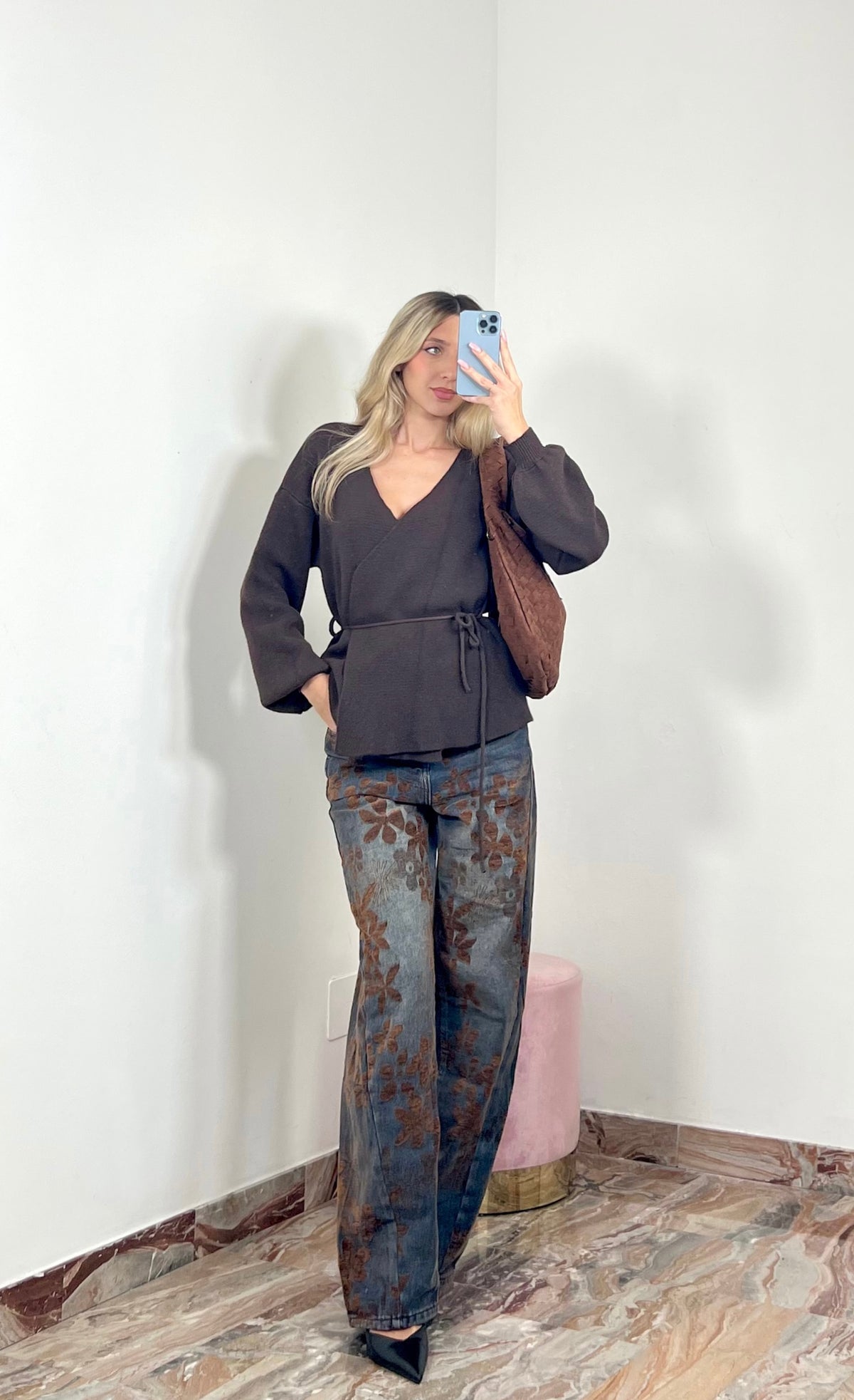 Jeans Flower Velvet