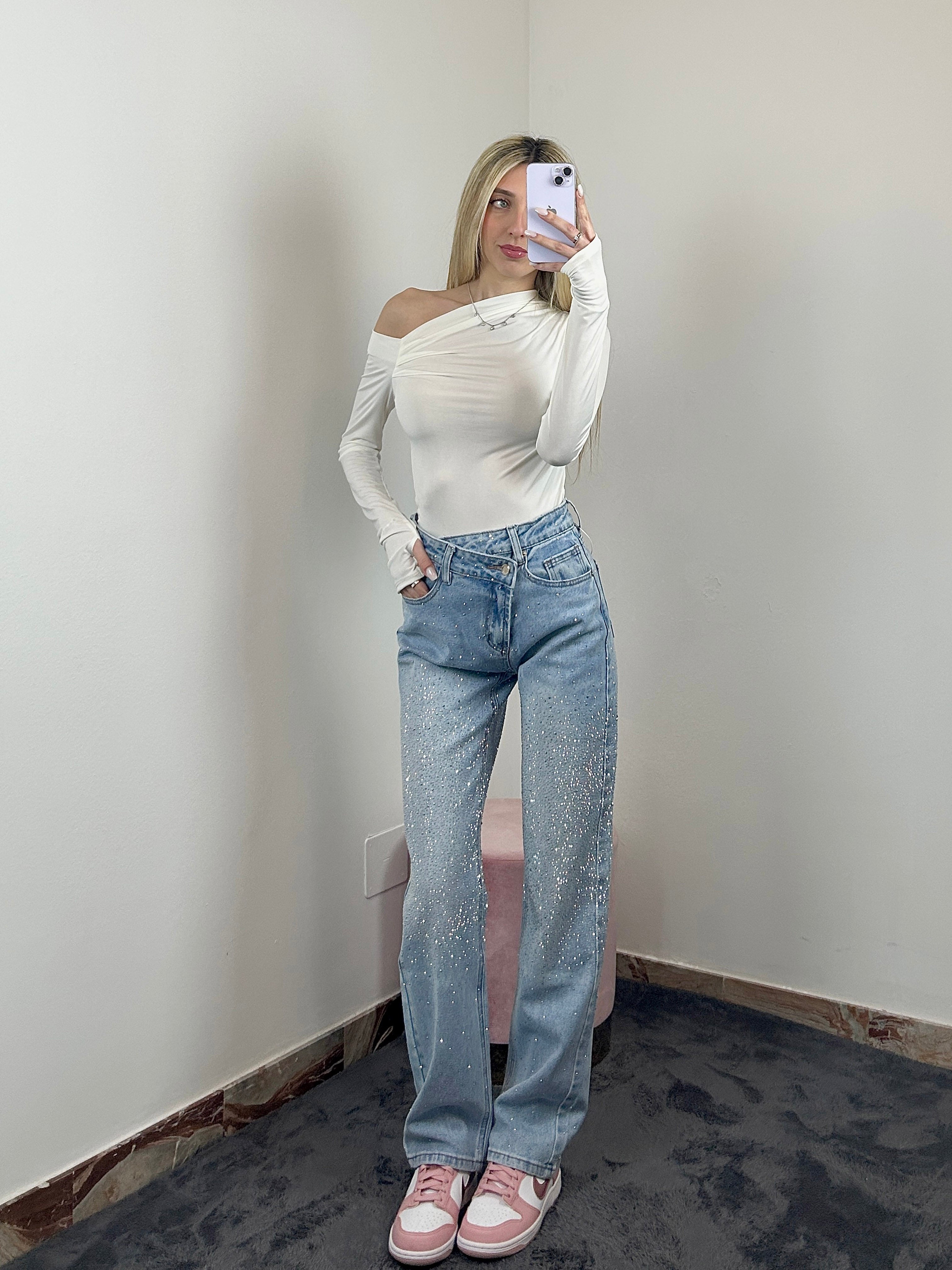 Jeans Distorted Shine