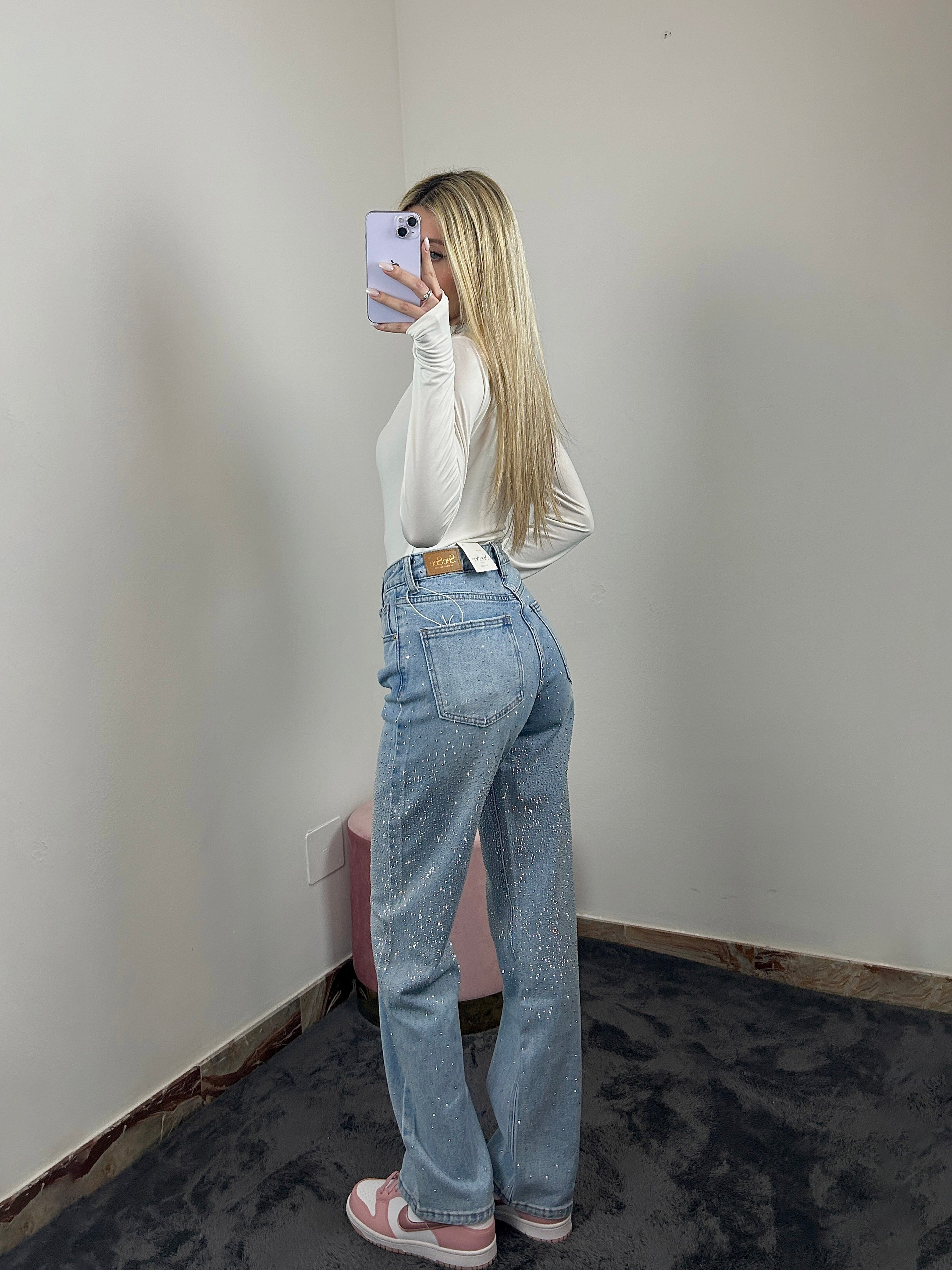 Jeans Distorted Shine