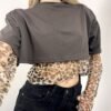 T-shirt Leo Crop - immagine 4